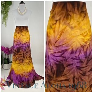 Yellow/Pink TIE DYE SARONG Pareo Lavalava Beach Wrap Skirt Summer Scarf